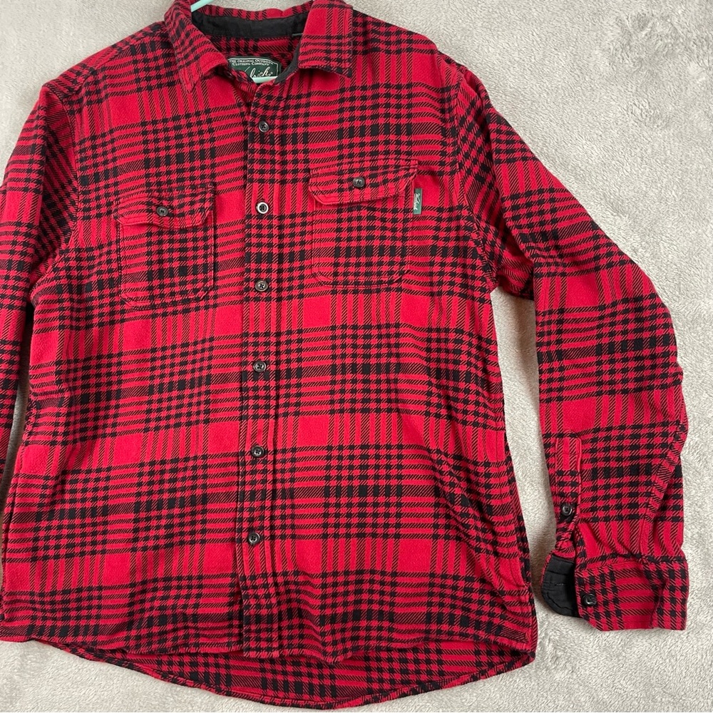Woolrich Shacket Mens Xl Red Plaid Check Flannel … - image 5